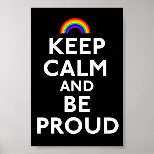Poster Restez calme et soyez fier (Devant)