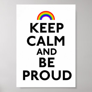 Poster Restez calme et soyez fier