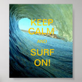Poster Restez Calme Et Surf ! (Devant)