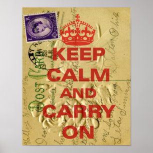 Poster Restez calme et transportez