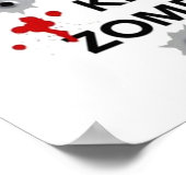 Poster restez calme et tuez les zombies (Coin)