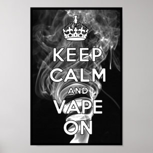 Poster Restez Calme Et Vaporisez