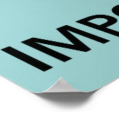 Poster Restez calme et visez l'affiche Impossible (Coin)