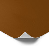 Poster Restez calme et votre texte Brown (Coin)