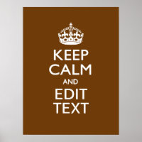 Restez calme et votre texte Brown