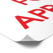 Poster Restez calme et vous concentrer sur les NOMINATION (Coin)