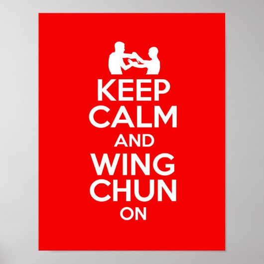 Poster Restez calme et Wing Chun sur ! ! ! (Devant)