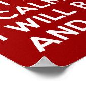 Poster Restez calme Levez l'enfer et brisez les trucs (Coin)