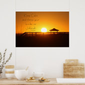 Poster Restez calme Posez le fardeau sur l'Eternel (Cuisine)