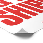 Poster Restez concentré et continuez à expédier (Coin)