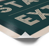 Poster Restez Concentré Et Extrêmement Brillant (Coin)