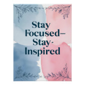 Poster Restez concentré Restez inspiré option 2 (Devant)