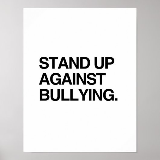 POSTER RESTEZ CONTRE LE BULLYING (Devant)