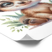 Poster Restez curieux et explorez - Baby Meerkat Nursery (Coin)