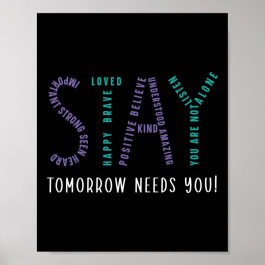 Poster Restez Demain Besoin de vous Sensibilisation à la  (Devant)