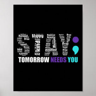 Poster Restez demain, vous avez besoin de vous Point-virg