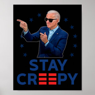 Poster Restez drôle et effrayant anti Joe Biden conservat