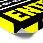 Poster Restez en dehors ! DJ au travail - Disk Jockey DJi (Coin)