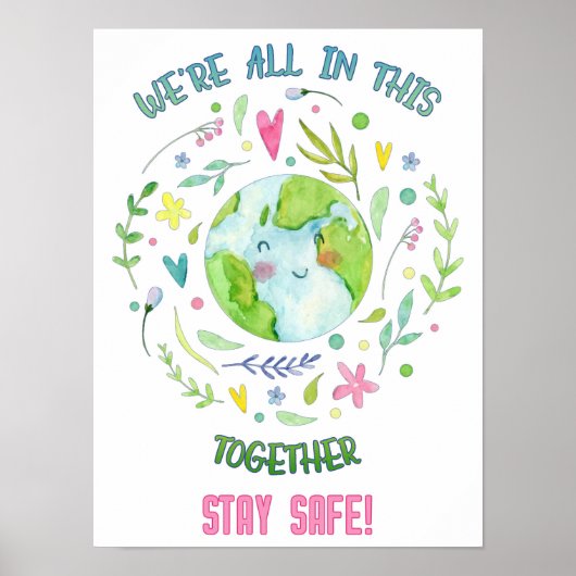 Poster Restez en sécurité (Devant)