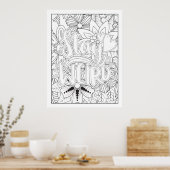 Poster Restez Étrange Couleur Il Vous-Même (Cuisine)