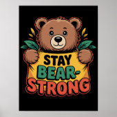 Poster Restez fort de l'ours (Devant)