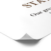 Poster Restez forts Aigle à tête blanche Motivationnel (Coin)