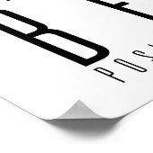 Poster Restez forts Soyez positifs | Motivation (Coin)