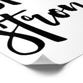 Poster Restez forts | Typographie moderne inspirante (Coin)