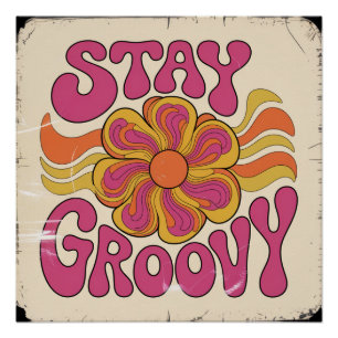 Poster Restez Groovy