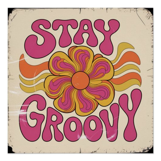 Poster Restez Groovy (Devant)
