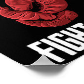 Poster Restez Humble Combattez Les Gants De Boxe Durs - B (Coin)
