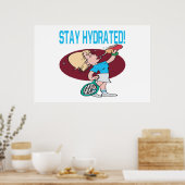 Poster Restez hydraté (Cuisine)