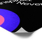 Poster Restez inspiré. Ne cessez jamais de créer. (Coin)