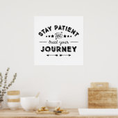 Poster Restez Patient Et Faites Confiance À Votre Voyage (Cuisine)