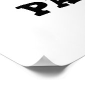 Poster Restez Paw-sitive Funny Chat Pun (Coin)
