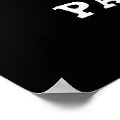 Poster Restez Paw-sitive Funny Chat Pun Dark BG (Coin)