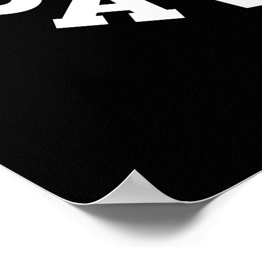 Poster Restez Pawsitive Funny Chien Pun Dark BG (Coin)