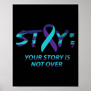 Poster Restez Point-virgule Sensibilisation au suicide Sa
