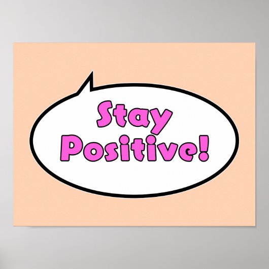 Poster Restez Positif ! (Devant)