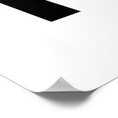 Poster Restez positif Motivationnel Noir Blanc (Coin)