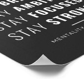 Poster Restez positif Restez actif (Coin)