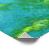 Poster Restez sauvage Lune Enfant Lime Green Earth Bold (Coin)