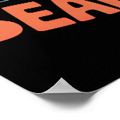 Poster Restez sauvage, veillez à l'ours (Coin)