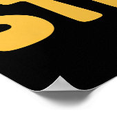 Poster Restez une illustration robuste (Coin)