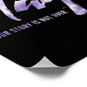 Poster Restez Votre Histoire N'Est Pas Sur Le Suicide En  (Coin)