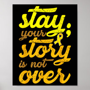 Poster Restez Votre Histoire N'Est Pas Sur Le Suicide En 