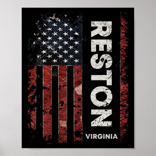 Poster Reston Virginia (Devant)