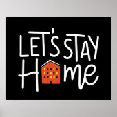 Poster Restons à la maison (Devant)