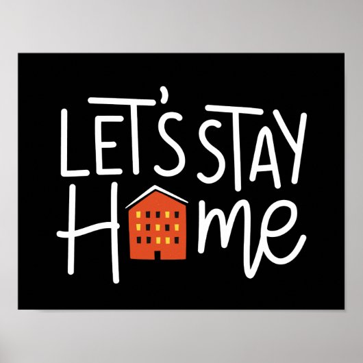 Poster Restons à la maison (Devant)