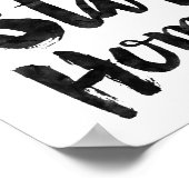 Poster Restons à la maison (Coin)